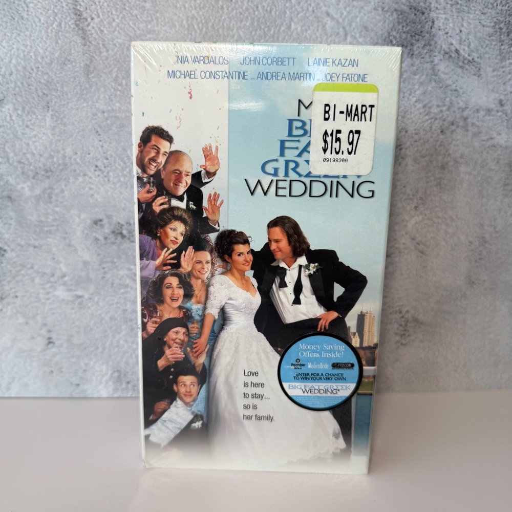 My Big Fat Greek Wedding VHS 2002 HBO Video‎ New Sealed